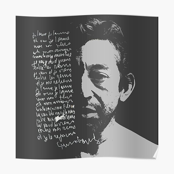 Paroles de Serge Gainsbourg Poster