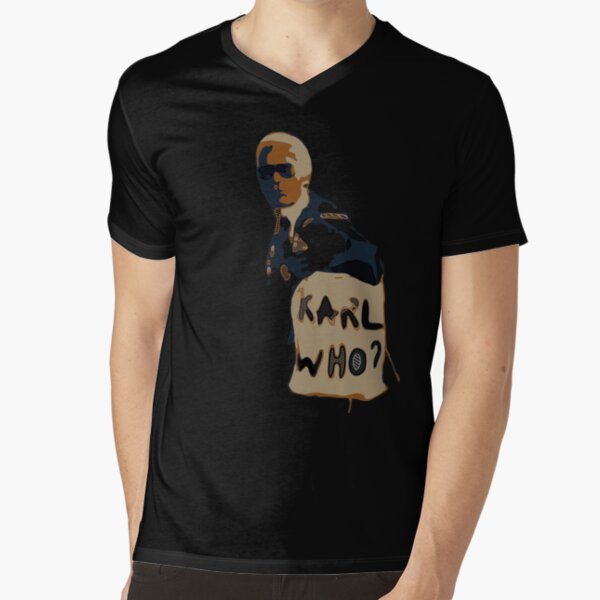 Karl Legerfeld- illustrations V-Neck T-Shirt