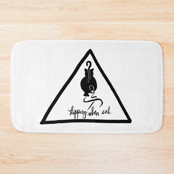 Item preview, Slippery when cat designed and sold by meteoragirl.
