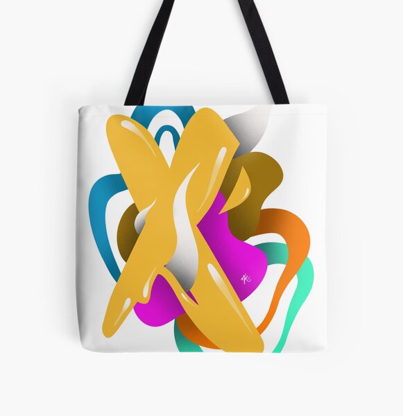 LETTER X All Over Print Tote Bag