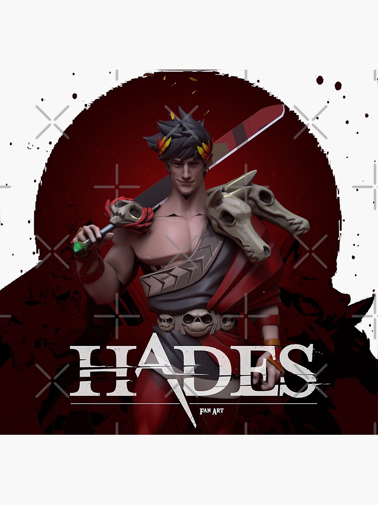 "Hades game " Sticker for Sale by duaaalshabib Redbubble