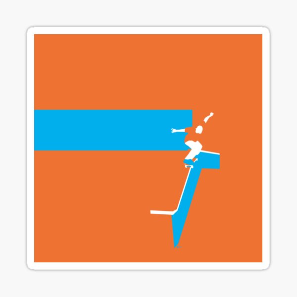 Boarder on Rail Sticker