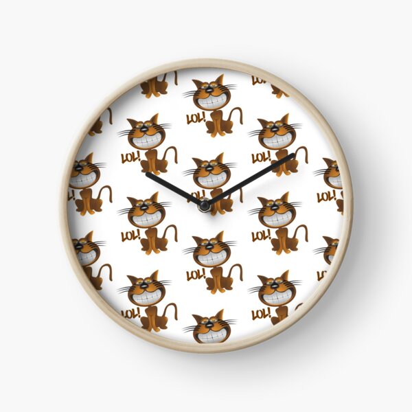 Popping cat Clock