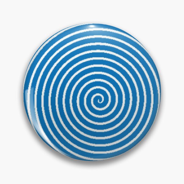 Dark blue spiral Pin