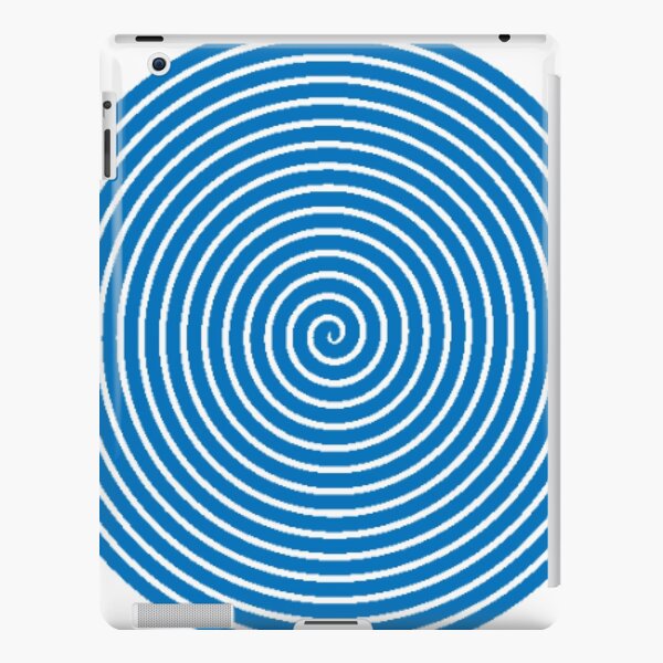 Dark blue spiral iPad Snap Case
