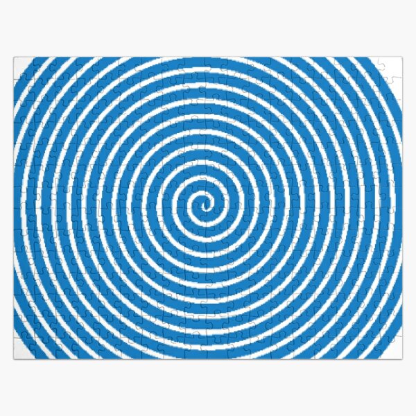 Dark blue spiral Jigsaw Puzzle
