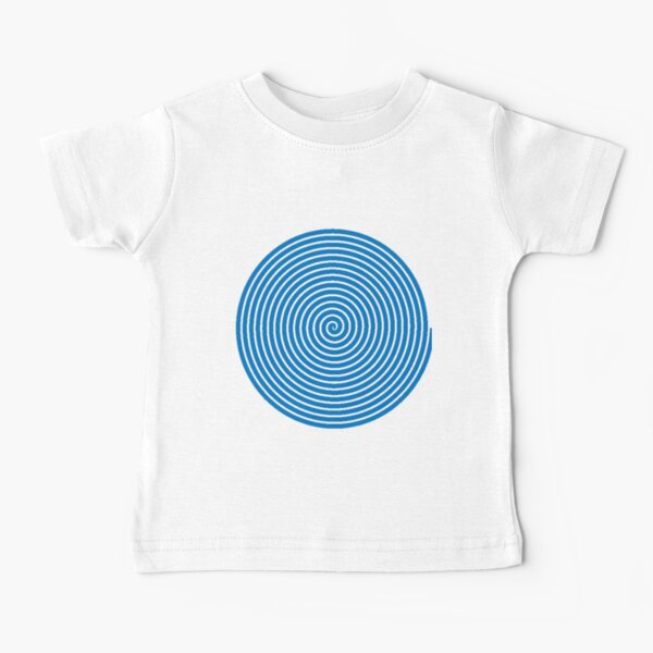 Dark blue spiral Baby T-Shirt