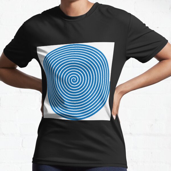Dark blue spiral Active T-Shirt