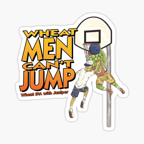 Wheat Men Can't Jump Sticker