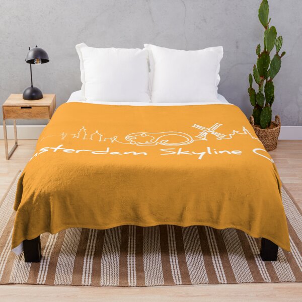 Item preview, Amsterdam Skyline Cat Original Orange designed and sold by ARTTY SHOP.