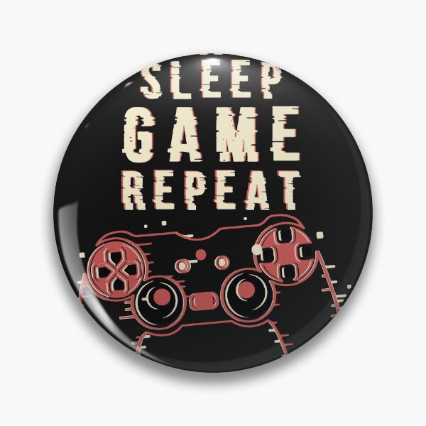 Item preview, Eat Sleep Game Repeat designed and sold by Brandemcustoms.