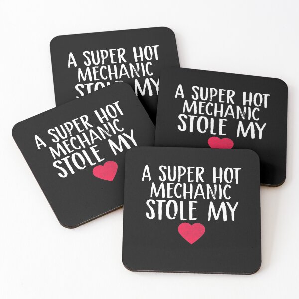 Item preview, A Super Hot Mechanic Stole My Heart Mechanic Wife Mechanic Girlfriend Mechanic Valentine's Day Couples Fiance designed and sold by Akmloza.
