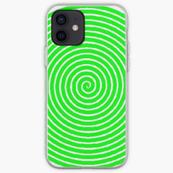 Green spiral iPhone Soft Case