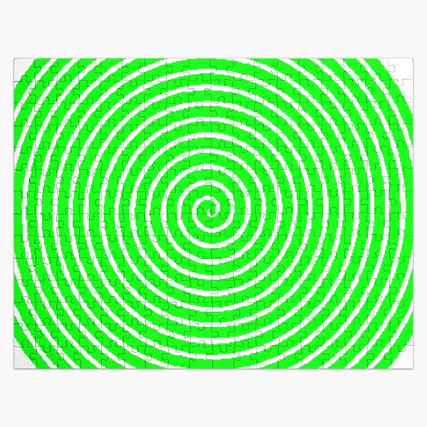 Green spiral Jigsaw Puzzle