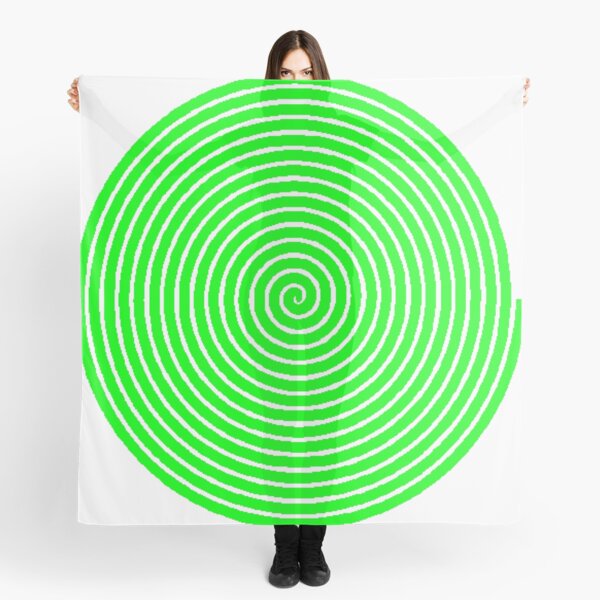 Green spiral Scarf