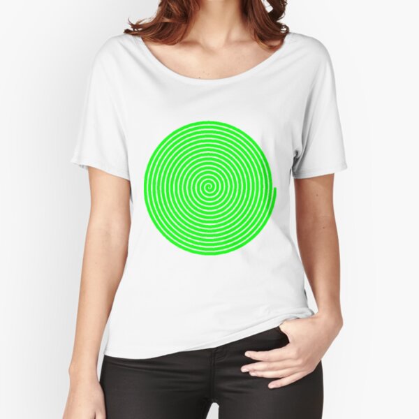 Green spiral Relaxed Fit T-Shirt