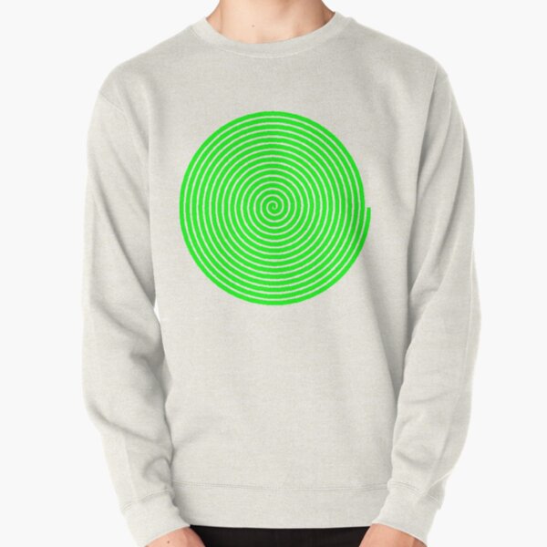 Green spiral Pullover Sweatshirt