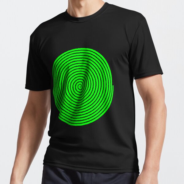 Green spiral Active T-Shirt