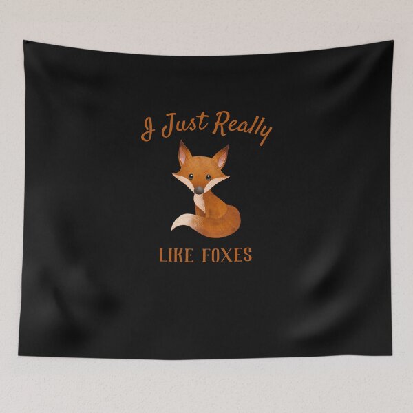 Item preview, I Just Really Like Foxes Ok T-Shirt designed and sold by TINASTORESHOPE.