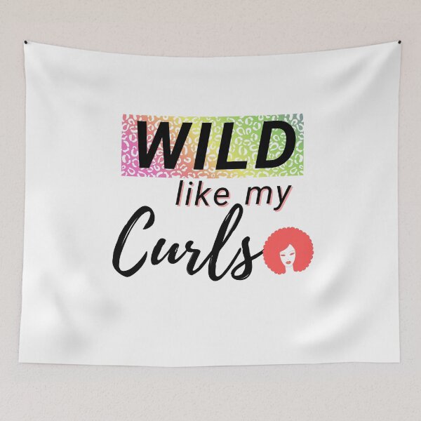 Item preview, wild like my curls (woman) designed and sold by i-longmanshop.