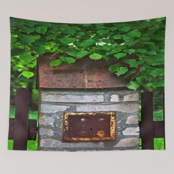 Item preview, Dreamy fence post with lots of green designed and sold by frankuffmann.