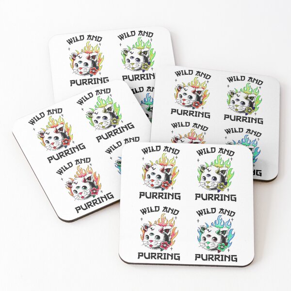 Item preview,  Wild Little White and Kittens Purring And Playing Evil Wittle Fireball of Furry Fury Art designed and sold by TeachUrb.