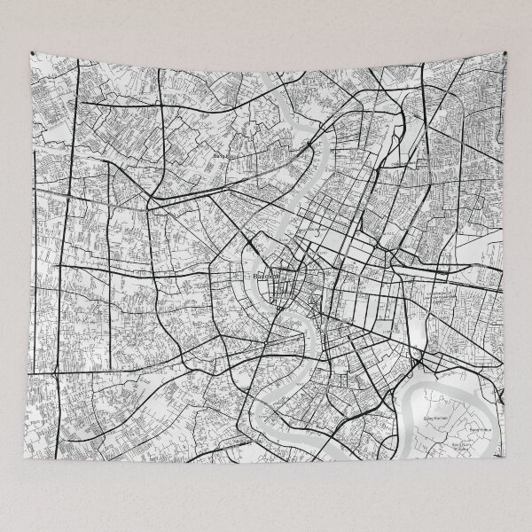 Item preview, Bangkok, Thailand Map (Theme 1) designed and sold by Mapnify.