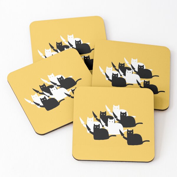 Item preview, Psychopat Cat Gang Threatening With Knives designed and sold by Crimson-Spell.