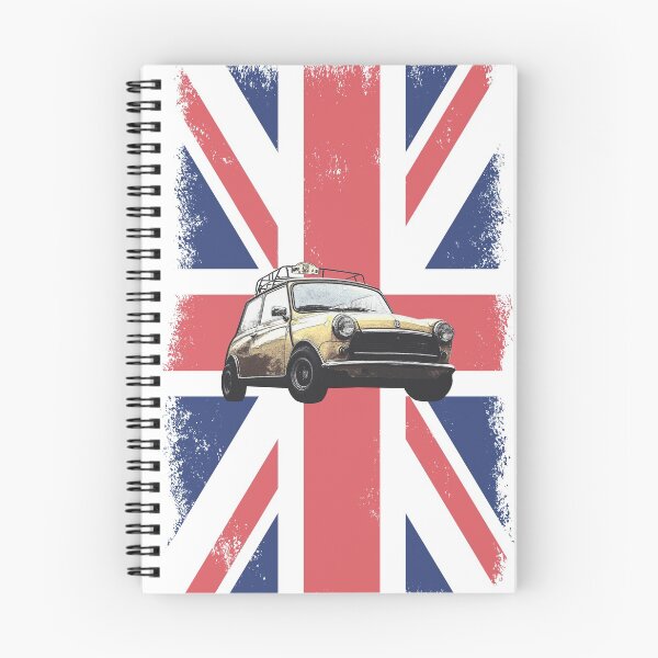 Item preview, Yellow Mini On A UK Flag, Distressed designed and sold by D-Spot Shop.