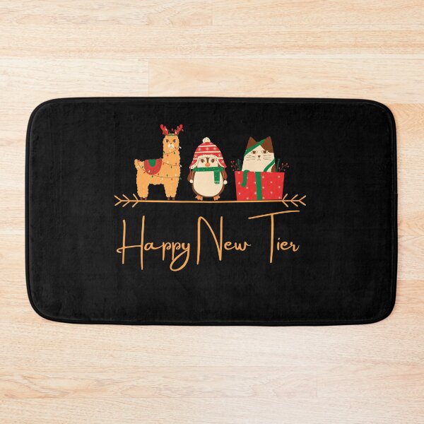 Item preview, Christmas Alpaca Penguin and Cat Happy New Tier designed and sold by conceptDVS.