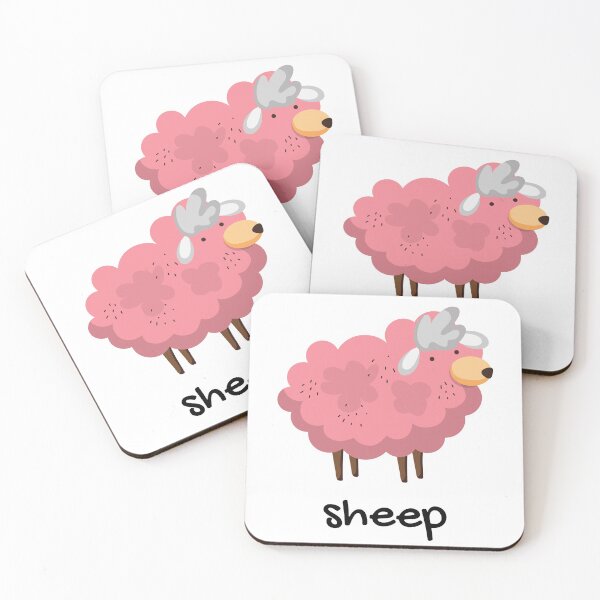 Item preview, Funny, cute, sheep, cartoon illustration, handwritten, cursive text. designed and sold by JellyBeenzz.
