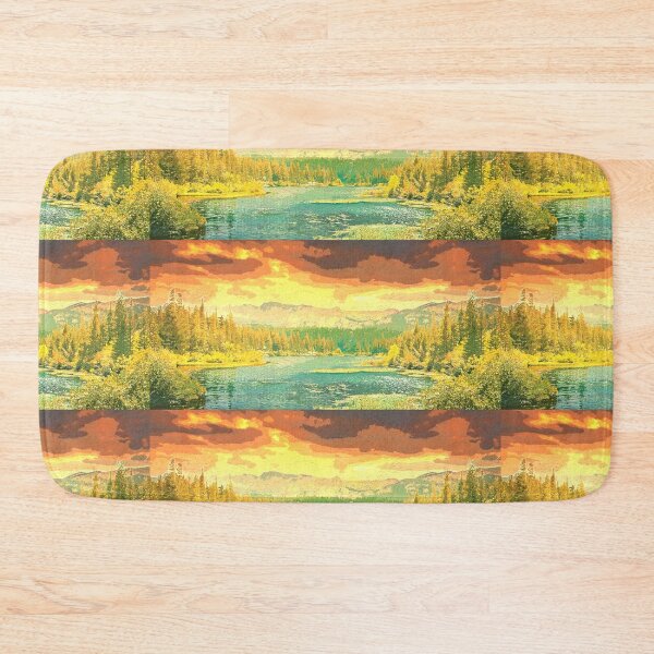 Item preview, Nature Sunset Water colour Painting Camping Hiking Gift designed and sold by TastefulTees.