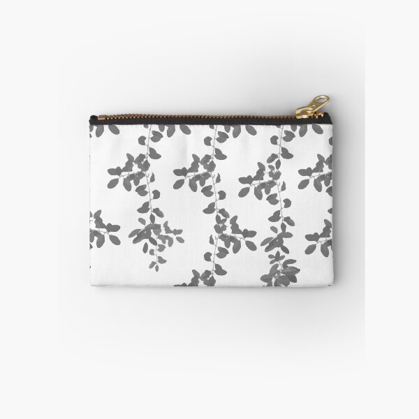 Item preview, Grey Leaves pattern. Grey. white. leaves. designed and sold by PrintedDreams.