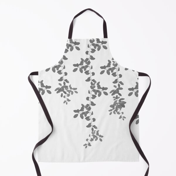 Item preview, Grey Leaves pattern. Grey. white. leaves. designed and sold by PrintedDreams.