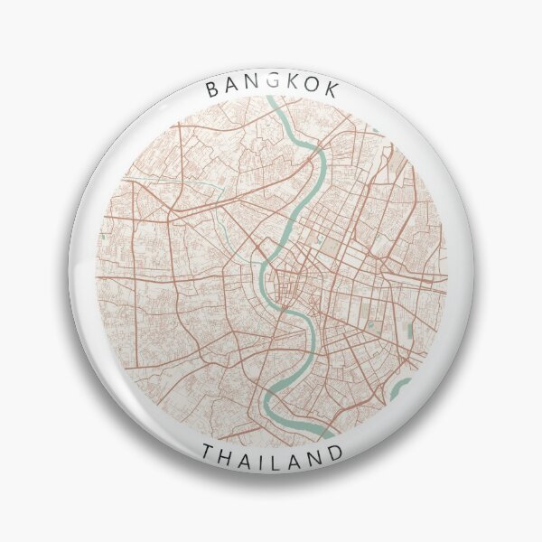 Item preview, Bangkok, Thailand Map (Theme 2) designed and sold by Mapnify.