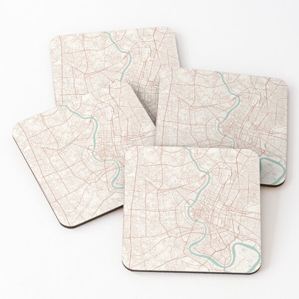 Item preview, Bangkok, Thailand Map (Theme 2) designed and sold by Mapnify.