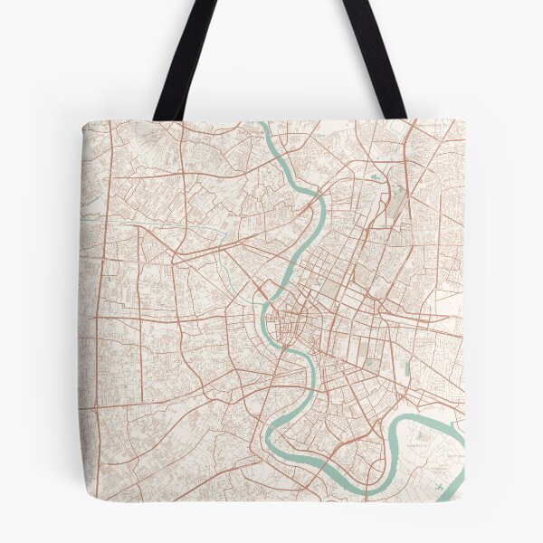 Item preview, Bangkok, Thailand Map (Theme 2) designed and sold by Mapnify.