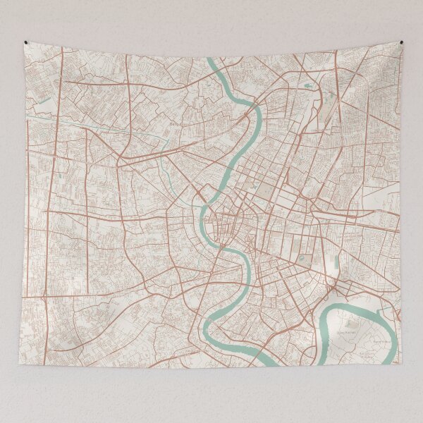 Item preview, Bangkok, Thailand Map (Theme 2) designed and sold by Mapnify.