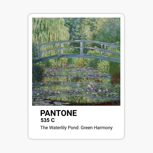 Pantone - Claude Monet - The Waterlily Pond: Green Harmony Sticker