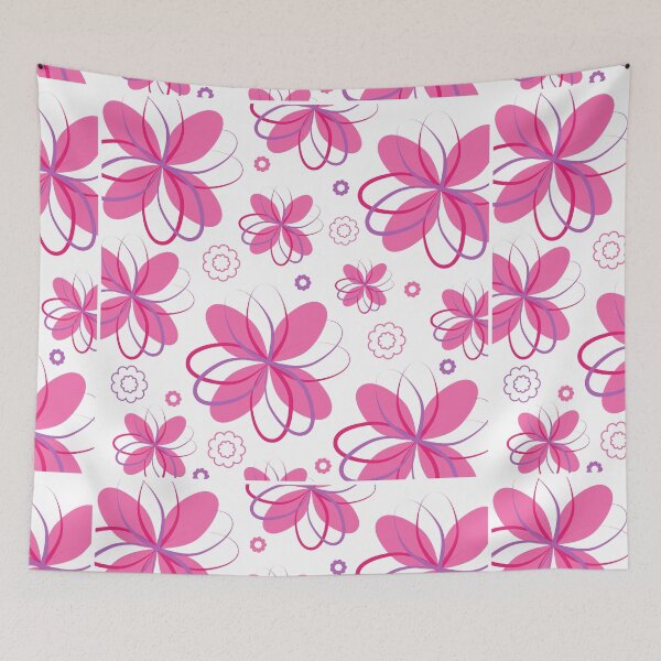 Item preview, Vintage Geometrical Shape Patterns , patterns for girls and woman , Vintage pink flower patterns  designed and sold by garniturex.
