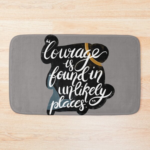 Item preview, Courage is found in unlikely places | Tolkien Quote | Bookish Quote | Movie Geek designed and sold by scintillare.