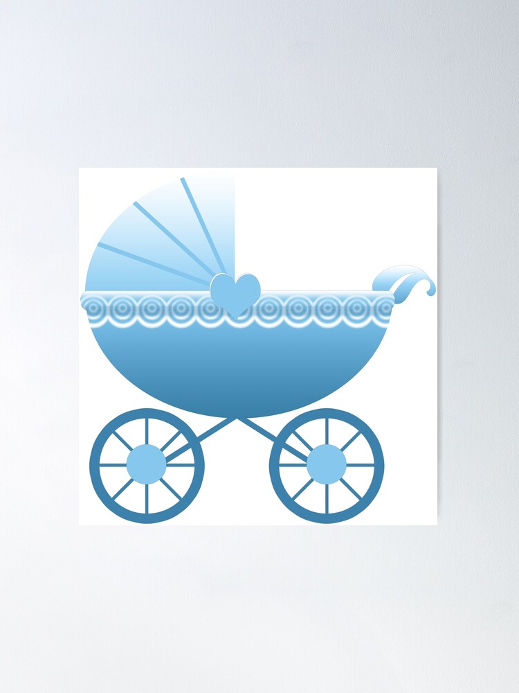 Blue Baby Carriage Poster for Sale by karlajkitty Redbubble