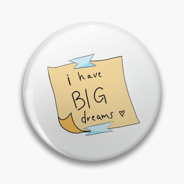 Item preview, I have big dreams- yellow sticky note designed and sold by Old-Cat-Lady.