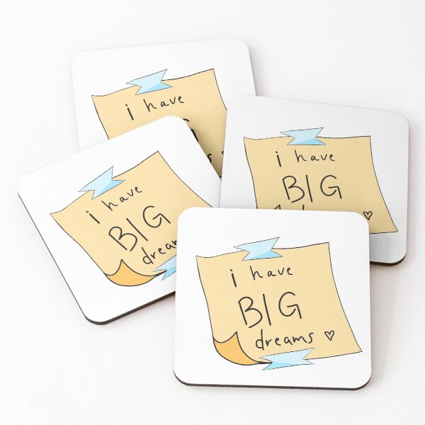 Item preview, I have big dreams- yellow sticky note designed and sold by Old-Cat-Lady.