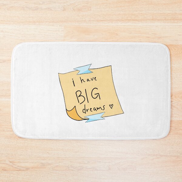 Item preview, I have big dreams- yellow sticky note designed and sold by Old-Cat-Lady.