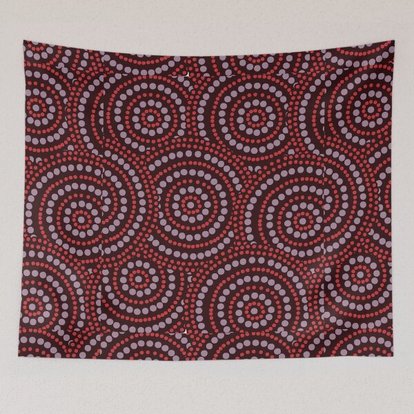 Item preview, Mandala Dotted - Aboriginal Art - Australian Red and Purple Mandala - Mandalas Dotted designed and sold by WonderWear.