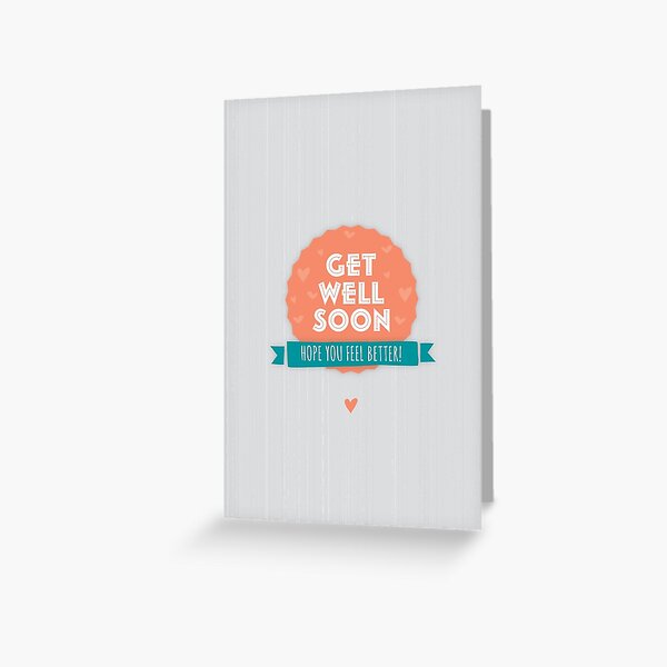 Get Well Greeting Card