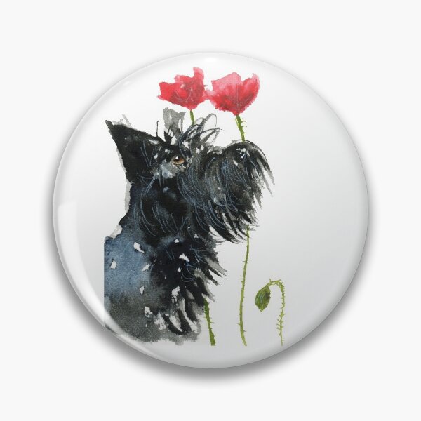 Artikelvorschau, Scottie Dog 'Poppies' entworfen und verkauft von archyscottie.