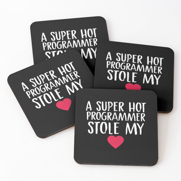 Item preview, A Super Hot Programmer Stole My Heart Programmer Wife Programmer Husband Programmer Valentine's Day Computers Couples Fiance designed and sold by Akmloza.