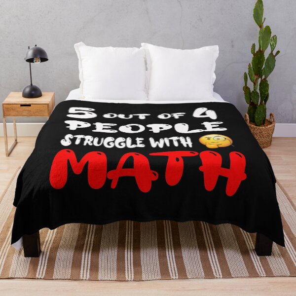 Item preview, 5 out of 4 people  struggle with math designed and sold by PeDaNi.